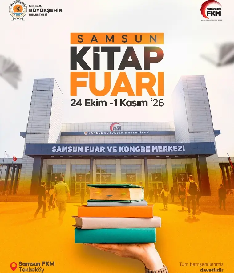 Samsun Kitap Fuarı afişi