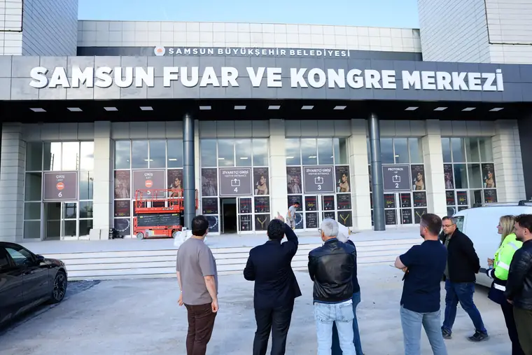 Samsun Fuar ve Kongre Merkezi ana bina cephesi
